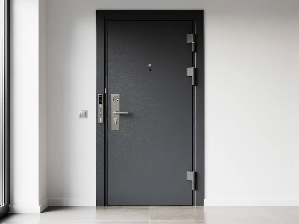 Installation d'une porte blindée