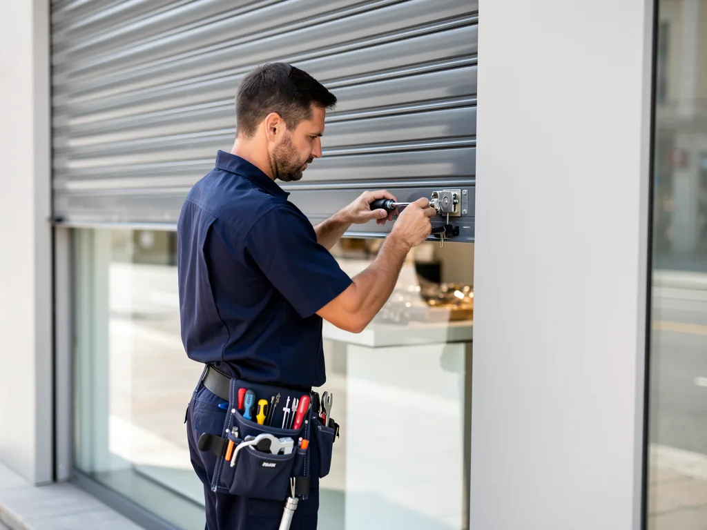 Dépannage d'un rideau métallique